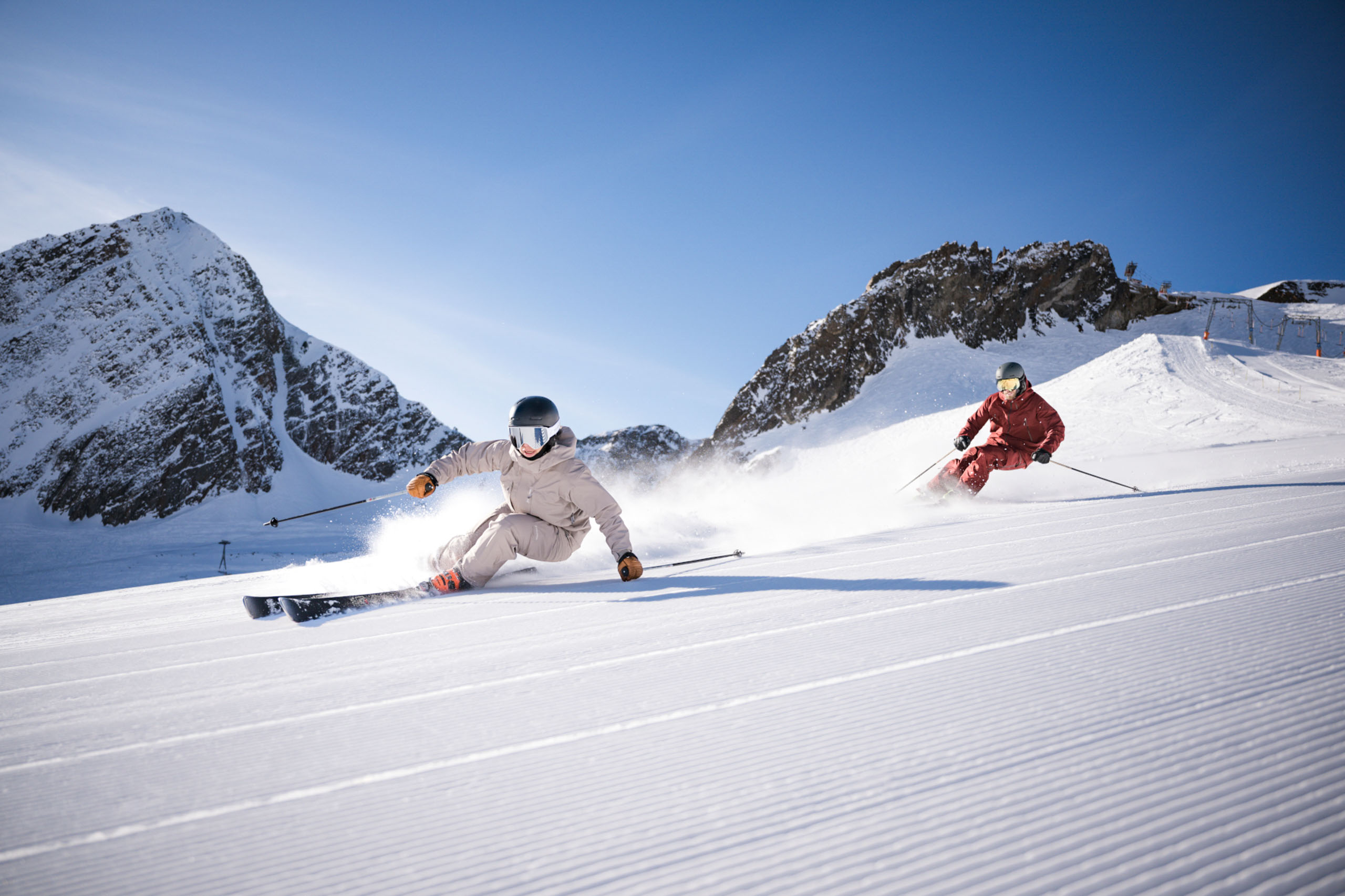 Stubaier Gletscher 2024 Skipiste am Stubaier Gletscher